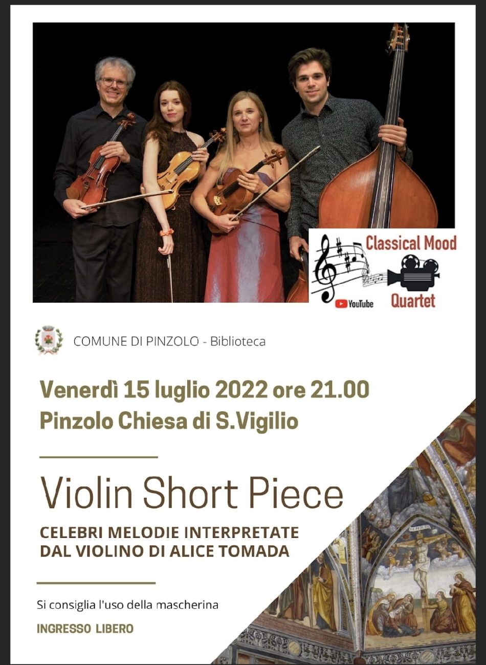 Chiesa di san Vigilio, 15 luglio ore 21.00: Classic Mood Quartet