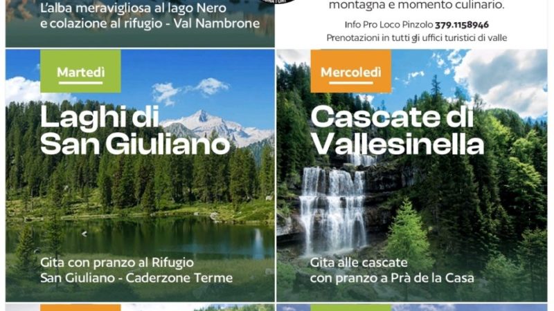 Camminate e gastronomia: “In montagna con gusto”