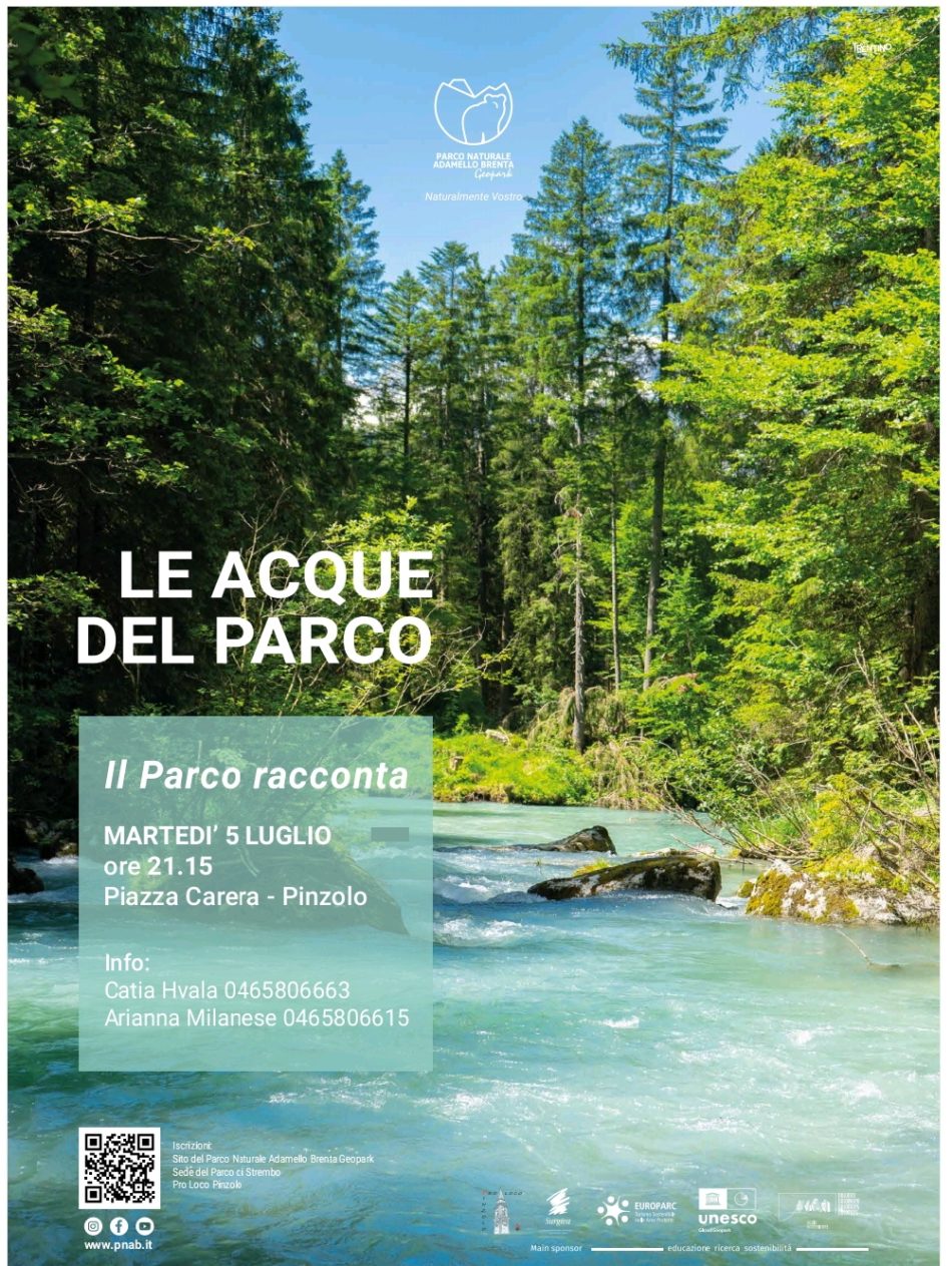 Martedi 5 luglio ore 21.15: “Le acque del Parco” in piazza Carera