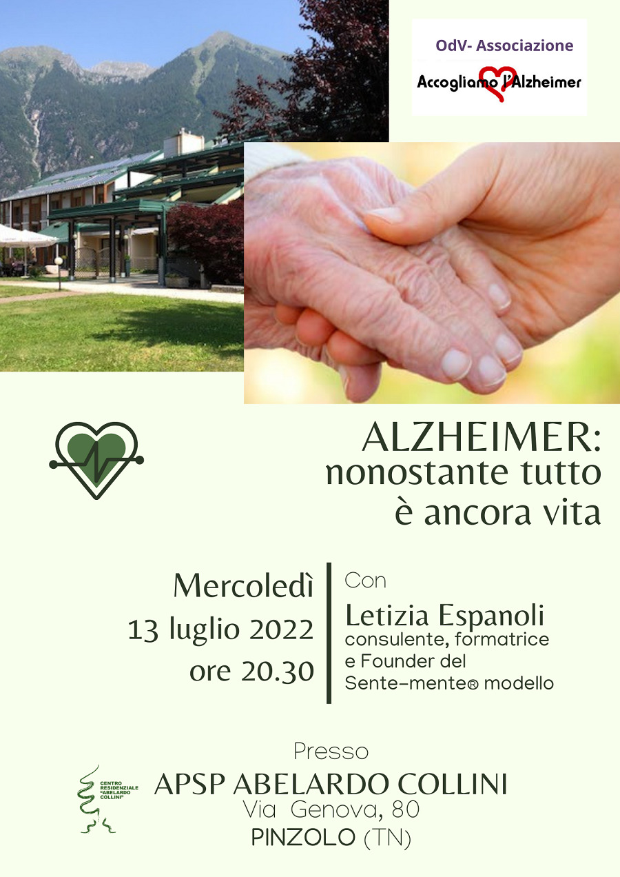 Incontro:  “Alzheimer: nonostante tutto è ancora vita”