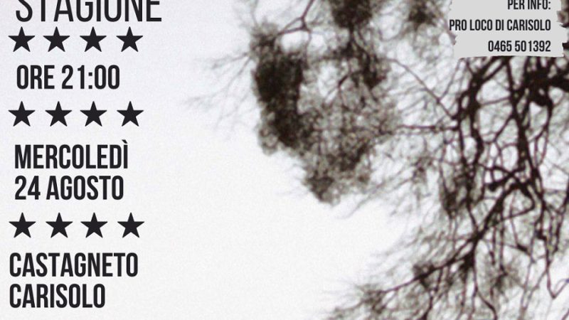 Castagneto Carisolo 24 agosto ore 21.00: Cinema al Castagneto