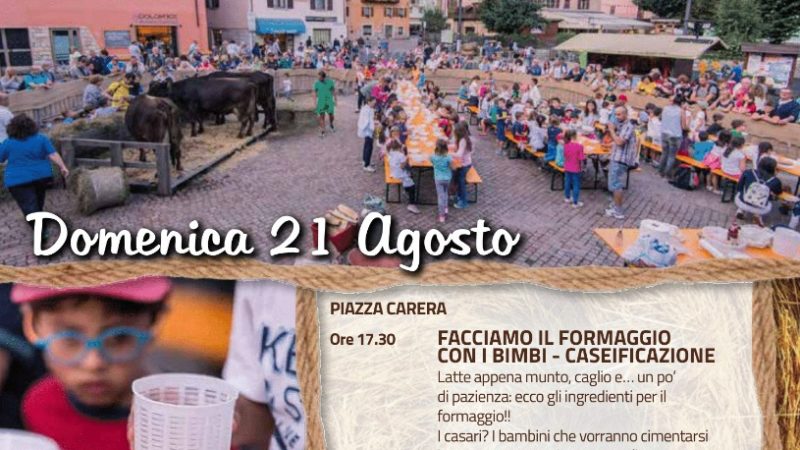 Pinzolo – Domenica 21 agosto ore 17.30: Facciamo il formaggio coi bimbi!
