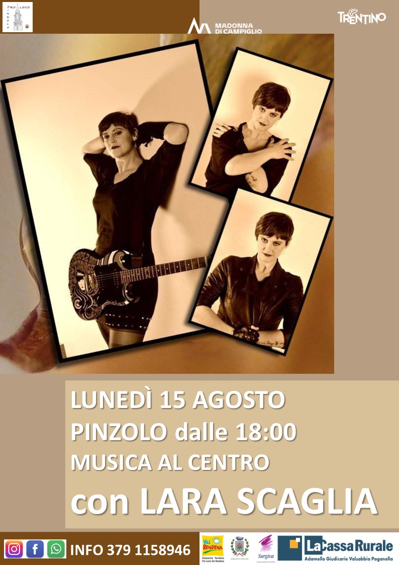 15 agosto ore 18.00: Musica al centro con Laura Scaglia
