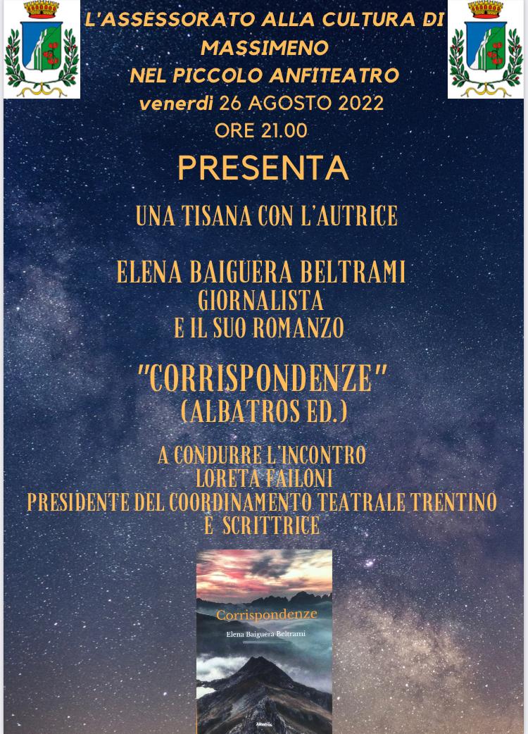 Massimeno Venerdì 26 agosto ore 21.00: Una tisana con l’autrice