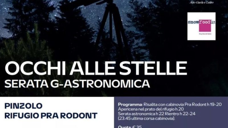 10 agosto: Occhi alle stelle. Serata G-Astronomica