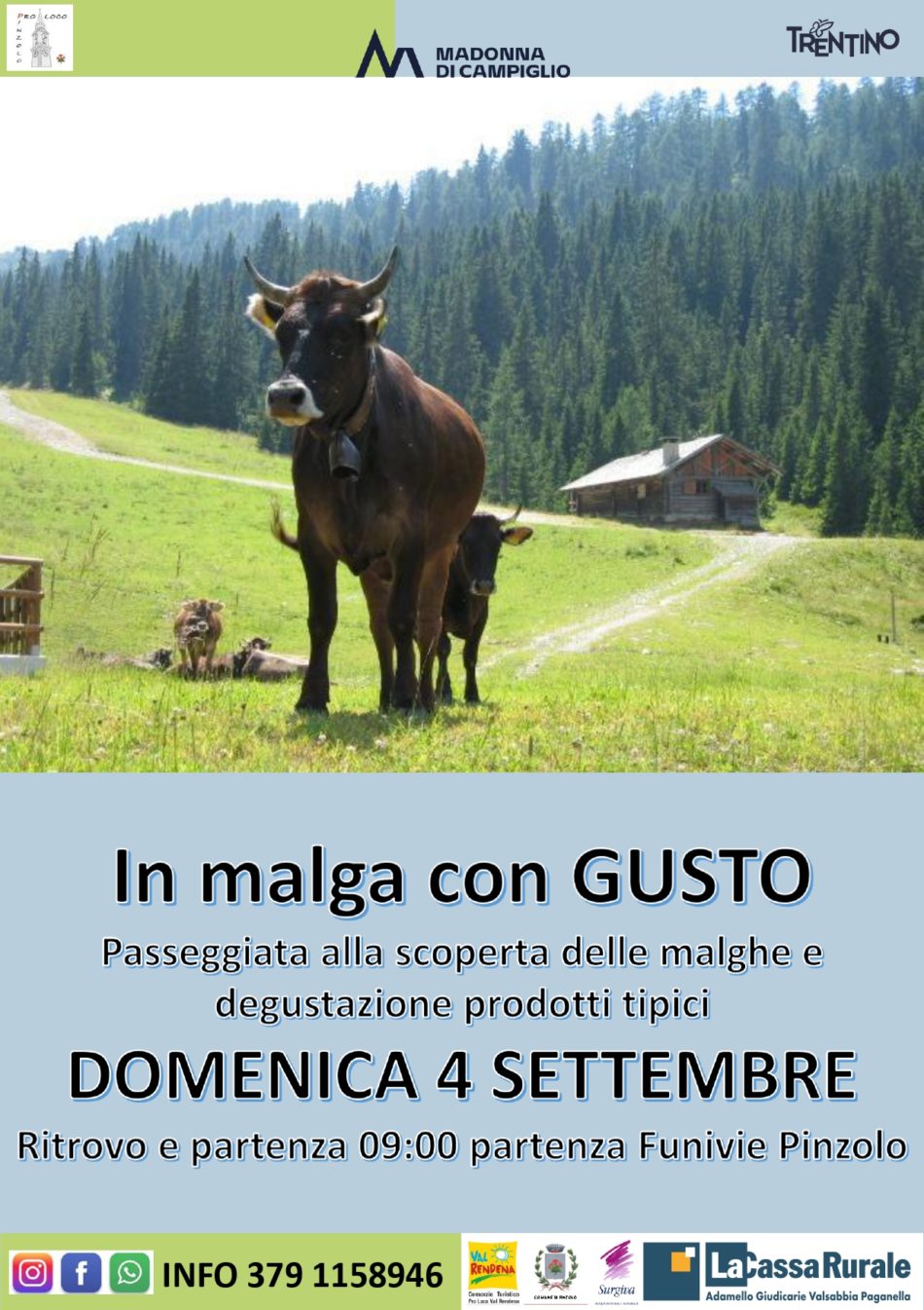 “In malga con gusto” – Domenica 4 settembre