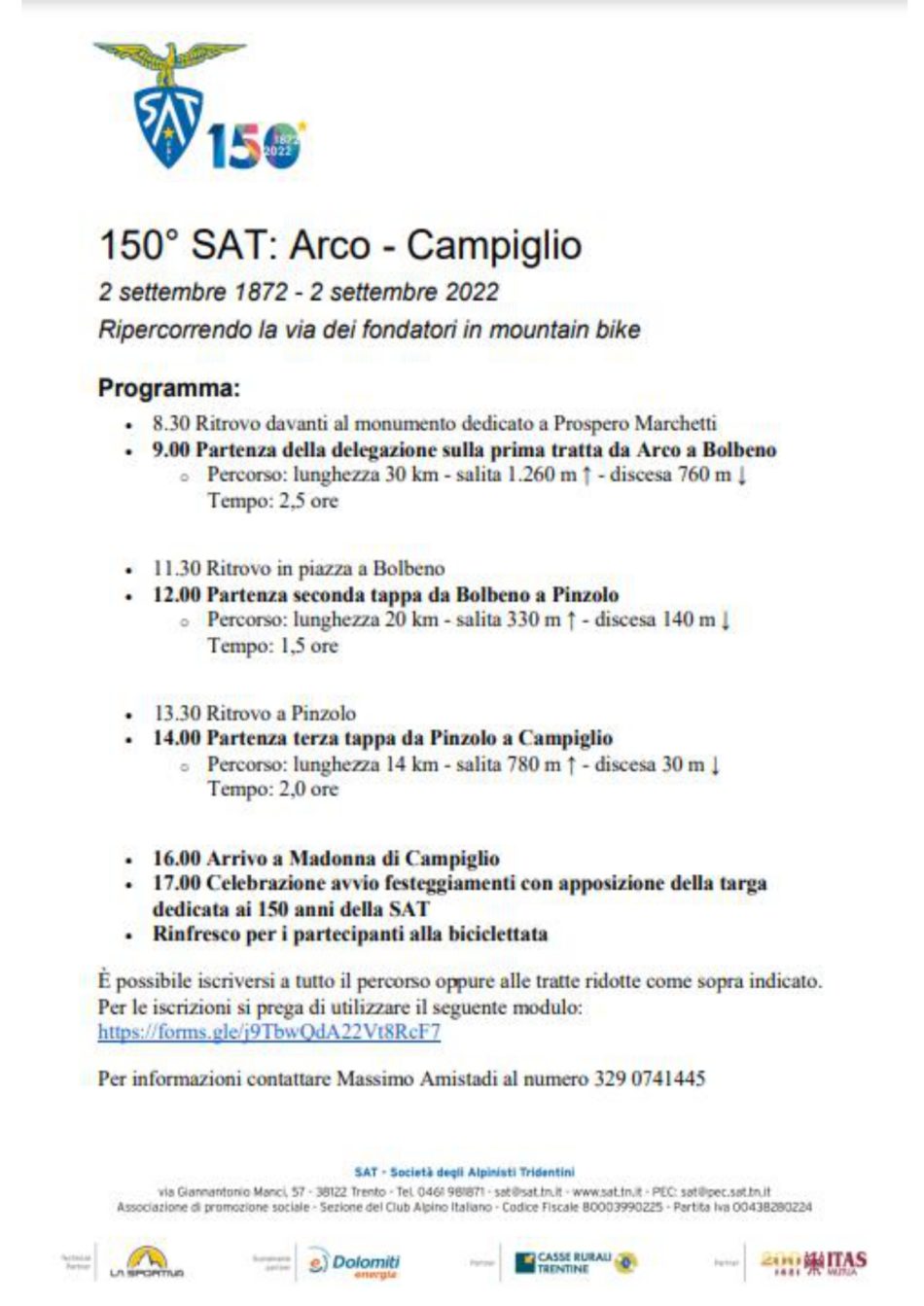 BICICLETTATA ARCO CAMPIGLIO