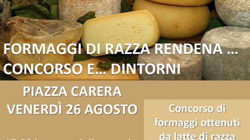 Pinzolo – Venerdì 26 agosto ore 17.00: Formaggi di razza Rendena. Concorso e…dintorni