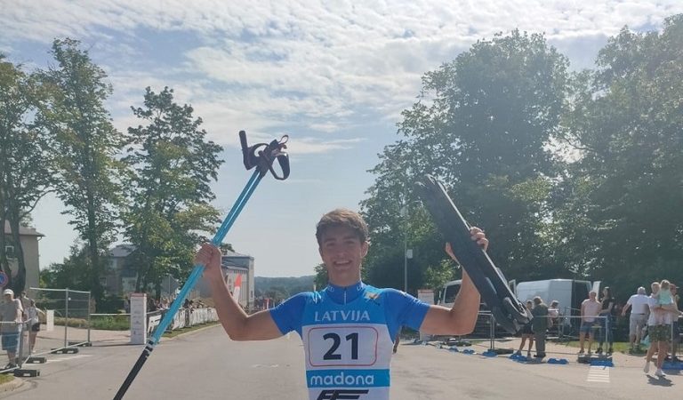 Giovanni Lorenzetti ha conquistato la medaglia di bronzo ai Mondiali Skiroll Juniores in Lettonia
