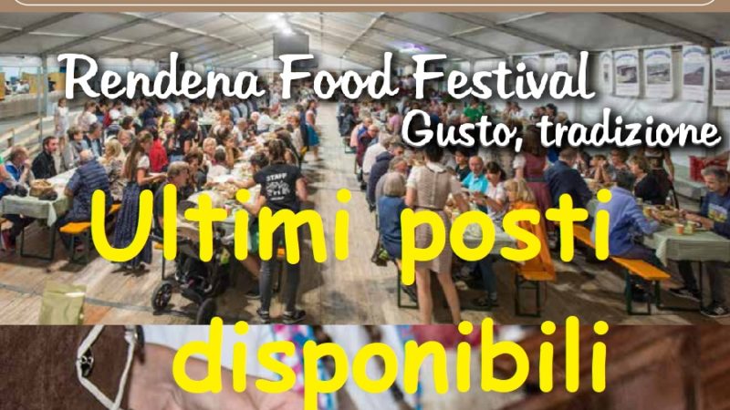 Venerdi 9 settembre: RENDENA FOOD FESTIVAL – Ultimi posti disponibili