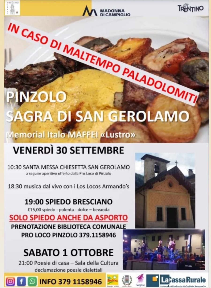 30 settembre – Sagra di San Gerolamo