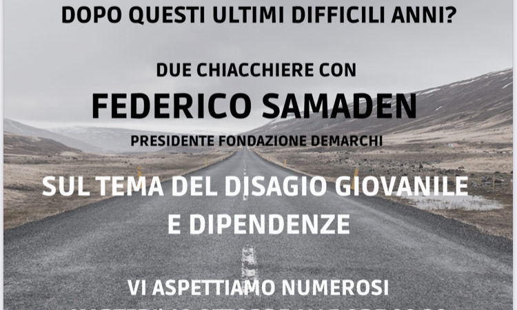 18 ottobre – Incontro con Federico Samaden Caderzone Terme