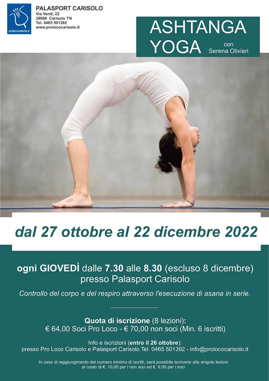 Corso di Ashtanga yoga con Serena Olivieri