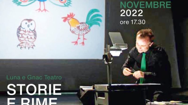 27 novembre Teatro di Giustino: “Storie e rime disegnate”