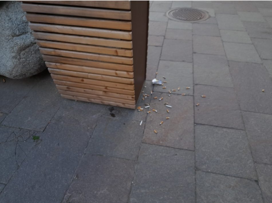 Pinzolo: Basta buttare mozziconi di sigaretta in terra!