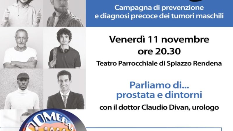 Spiazzo, 11 novembre: Parliamo di… prostata e dintorni