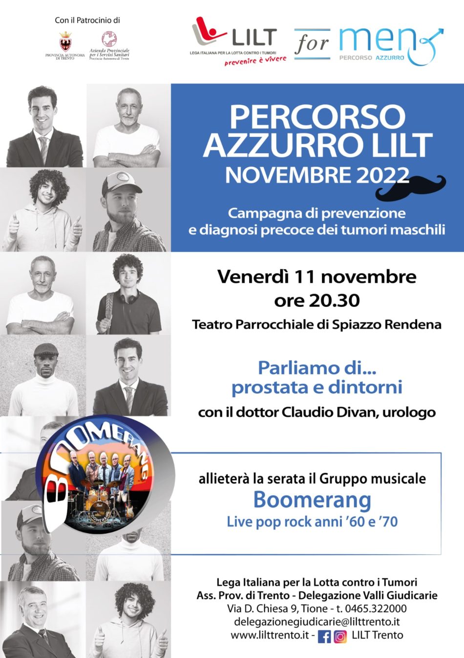 Spiazzo, 11 novembre: Parliamo di… prostata e dintorni