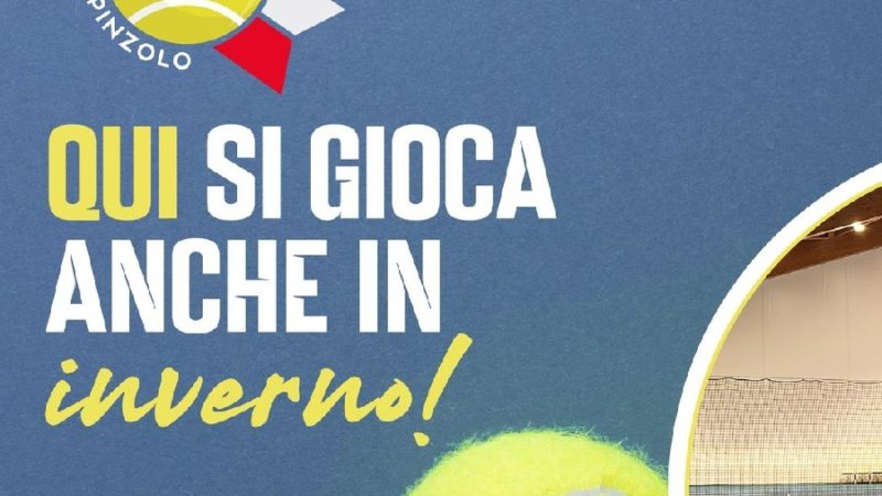 A Pinzolo è possibile giocare a tennis anche in inverno