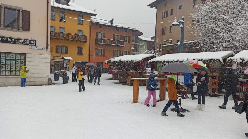 L’inverno è arrivato anche a Pinzolo