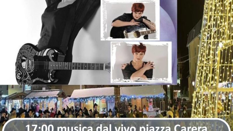 “L’Inverno è Pinzolo” – 8 dicembre ore 17:00: Musica dal vivo in piazza Carera con Lara Scaglia