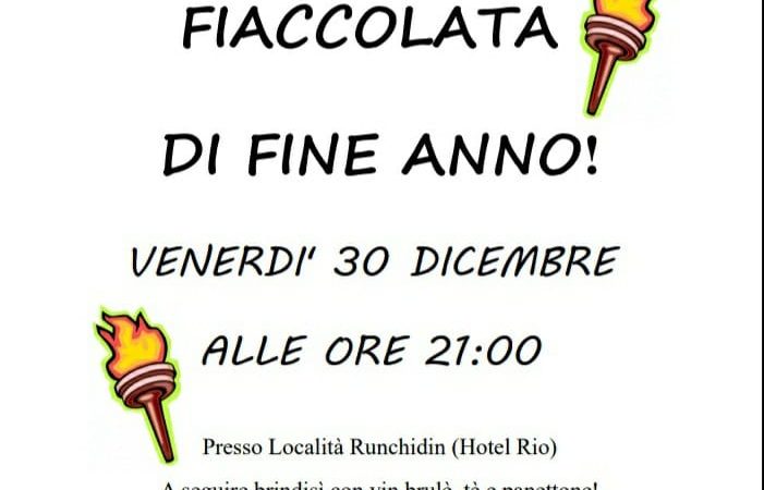 30 dicembre: Fiaccolata di Fine anno a Caderzone Terme