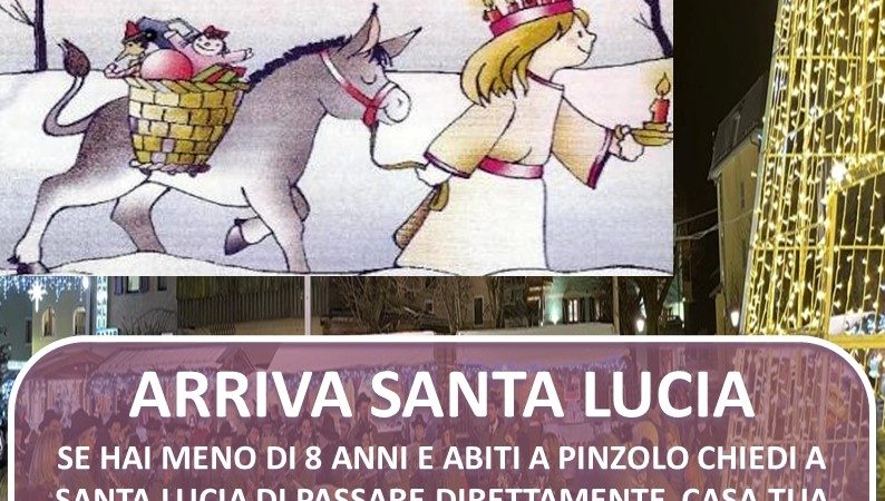 12 dicembre: Questa sera arriva Santa Lucia a Pinzolo