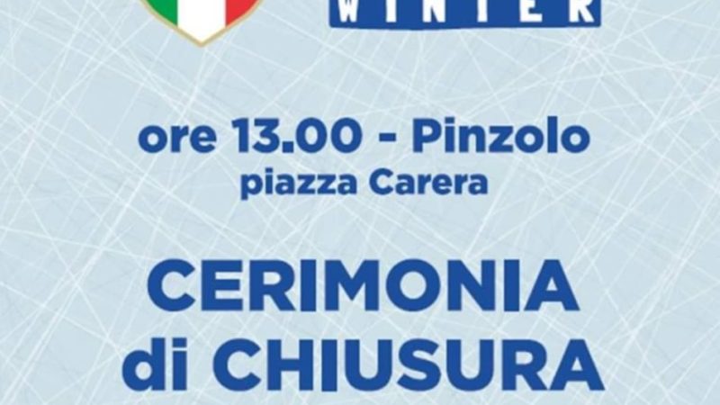 Domenica 18 dicembre ore 13: Cerimonia di chiusura “Trofeo Coni winter”