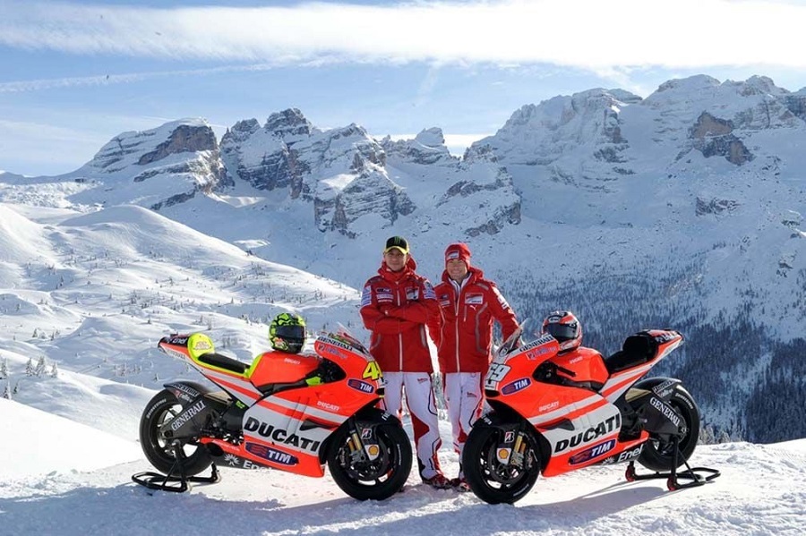 Madonna di Campiglio: la Rossa di Borgo Panigale torna a “indossare gli sci”
