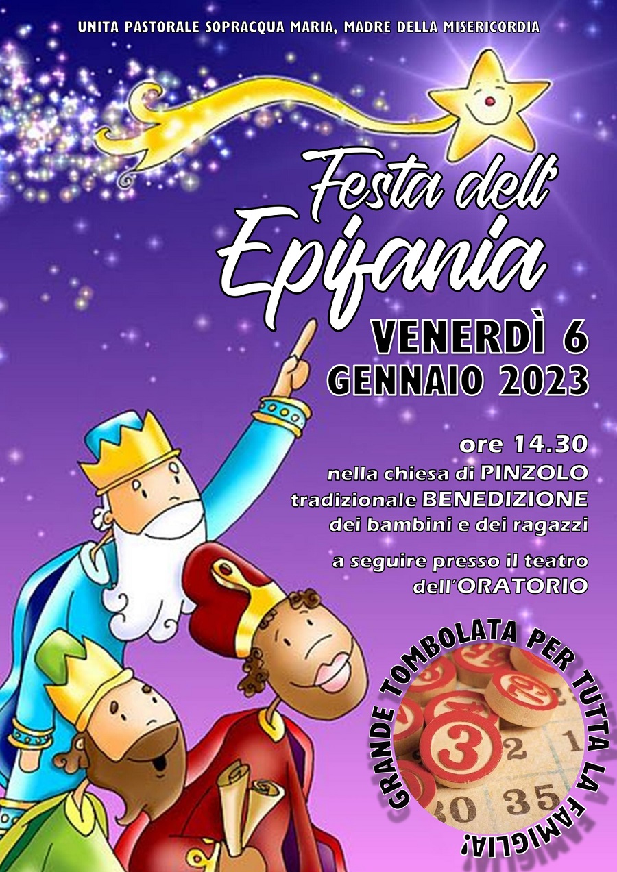 Festa dell’Epifania – Venerdì 6 gennaio 2023 ore 14.30 a Pinzolo