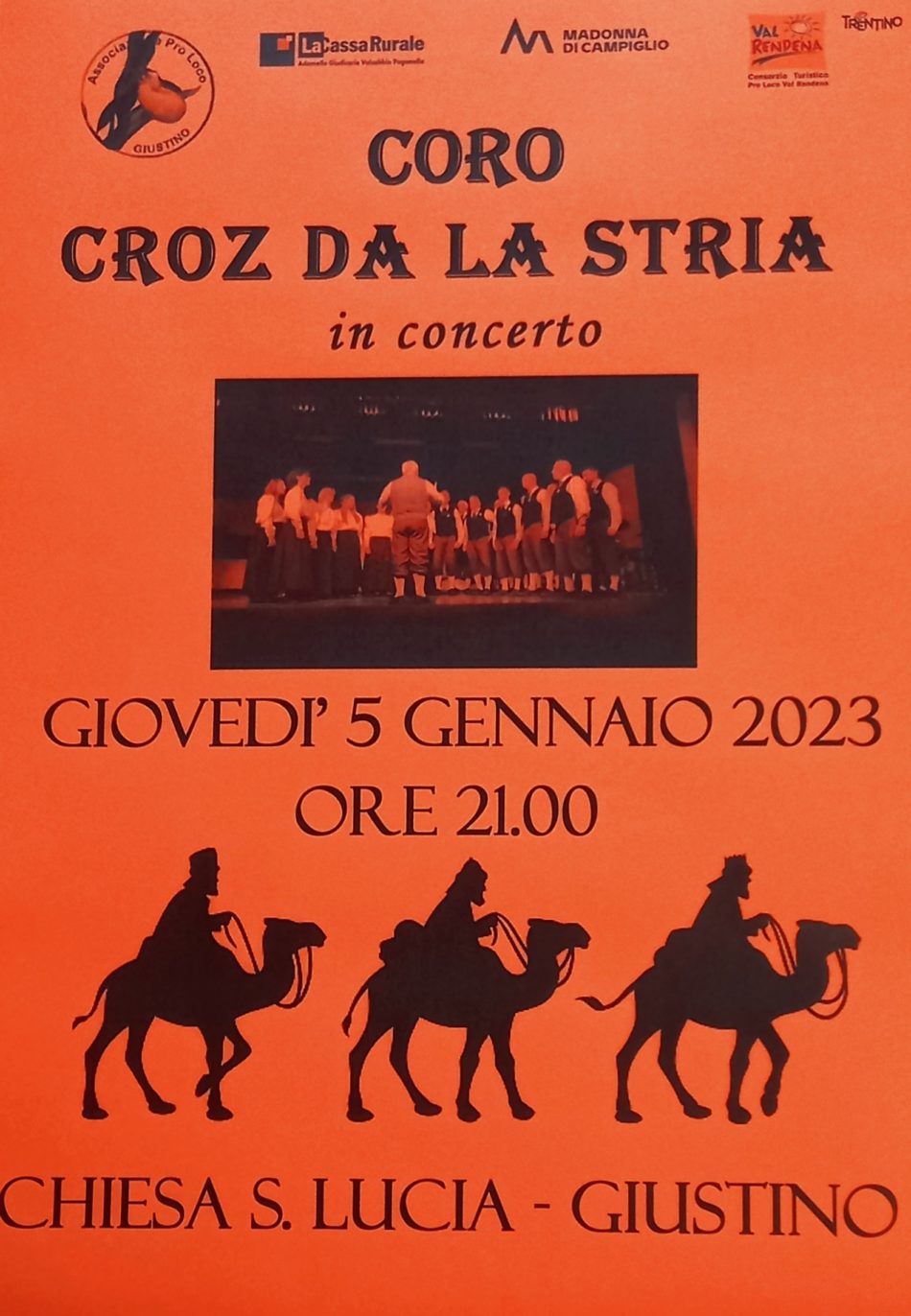 Giustino 5 gennaio ore 21: Coro Croz da la stria in concerto