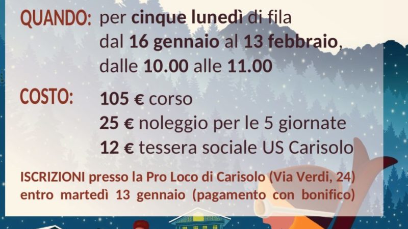 CARISOLO – CORSI DI FONDO PER BAMBINI ED ADULTI