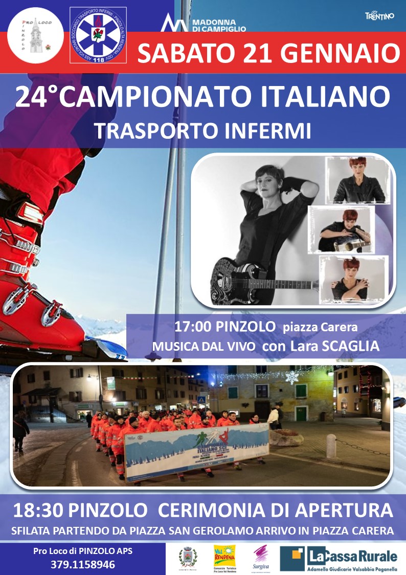 Sabato 21 gennaio: Cerimonia di apertura del 24° Campionato Italiano Trasporto Infermi