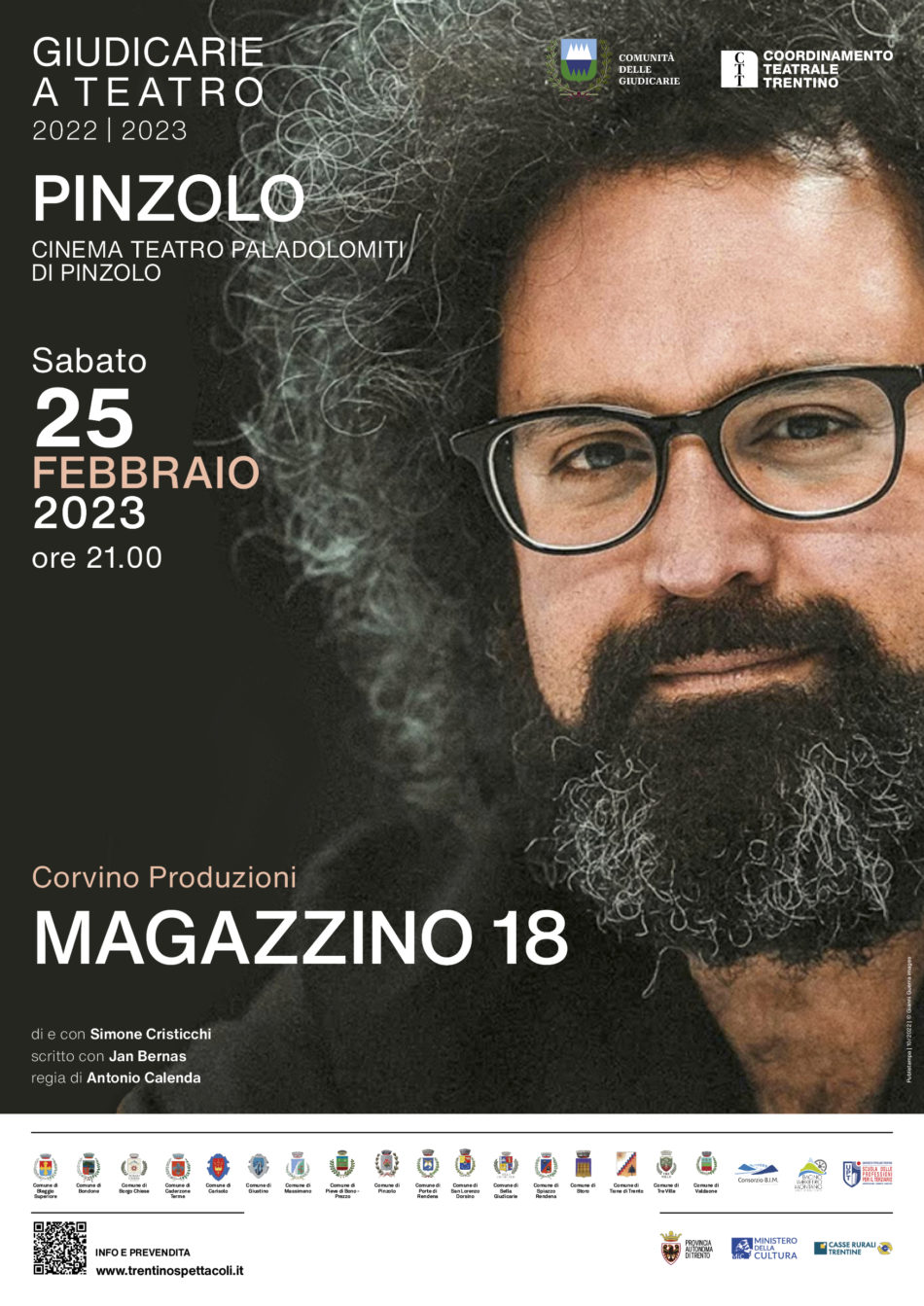 25 febbraio al Paladolomiti: “Magazzino 18” di e con SIMONE CRISTICCHI
