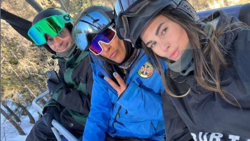 Valentino Rossi e Francesca Sofia Novello tornano a sciare nella Skiarea Campiglio