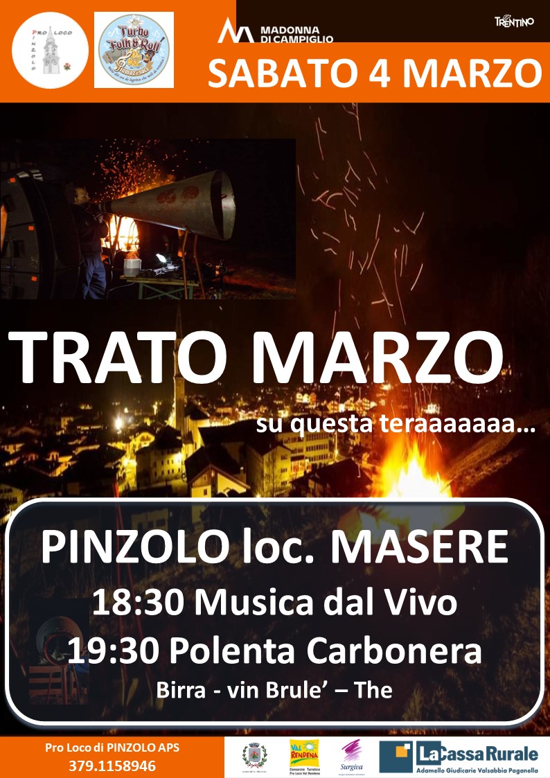 Pinzolo – Sabato 4 marzo: TRATO MARZO su questa teraaaaaa