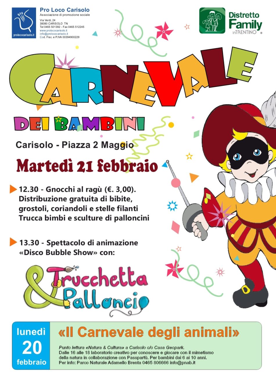 CARNEVALE CARISOLESE dei bambini