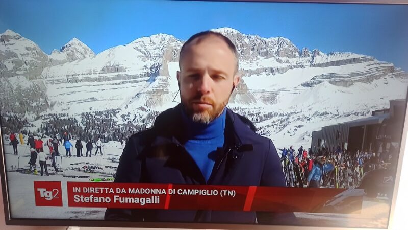 Tg2 ore 13 – Diretta dalle piste della skiarea Campiglio