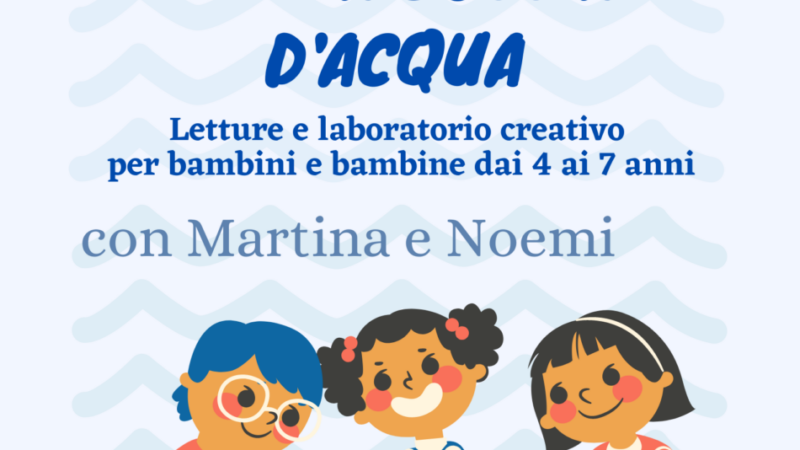 21 marzo dalle 16 alle 17: Letture e laboratorio creativo per bambini e bambine