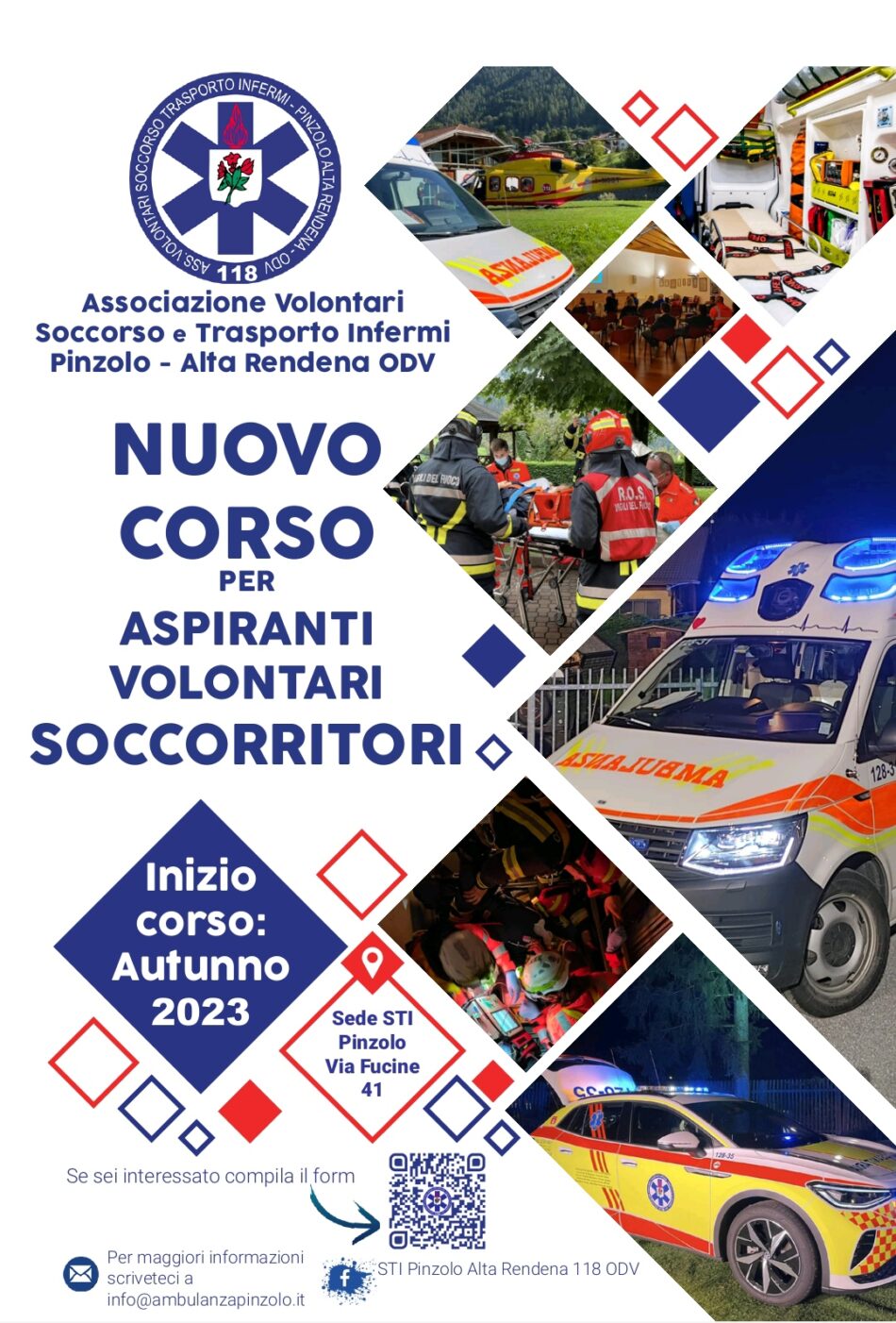 Nuovo corso per aspiranti volontari soccorritori