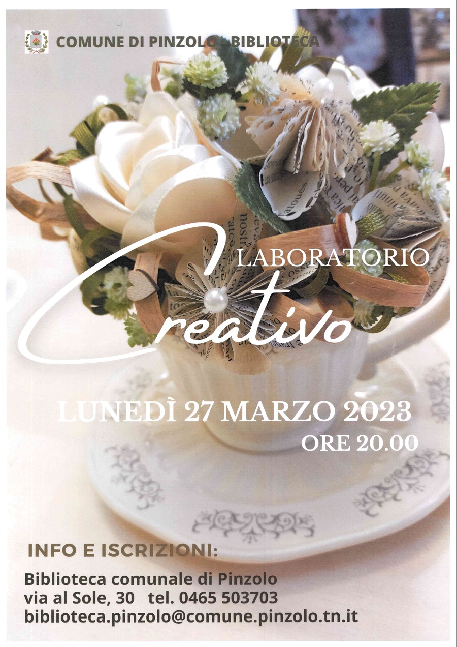 Laboratorio CREATIVO Venerdì 27 marzo ore 20:00