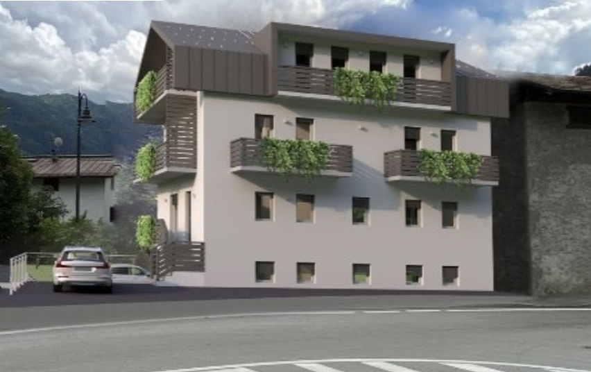 Rendering dell'edificio che verrà realizzato