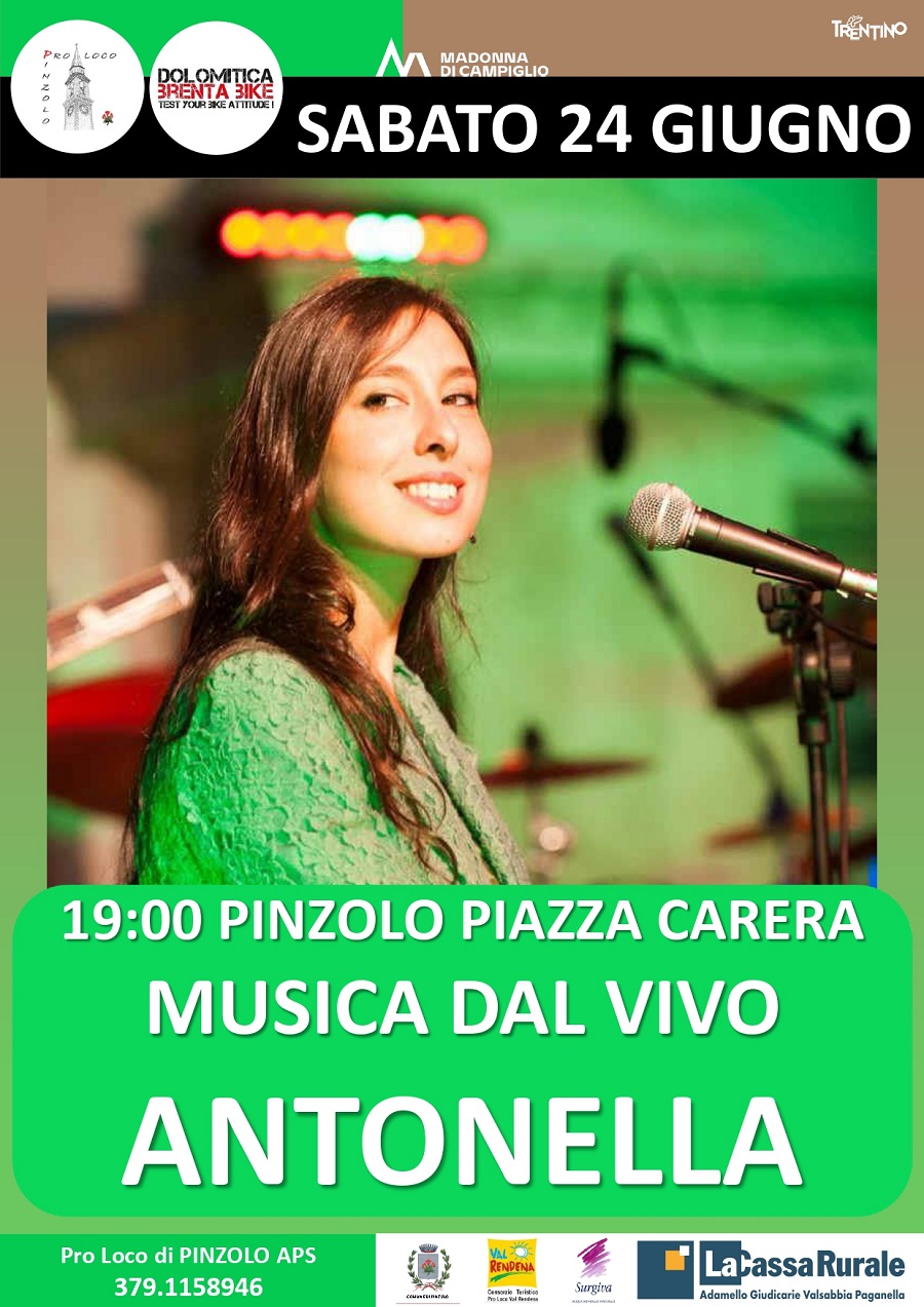 L’estate è Pinzolo: Sabato 24 giugno MUSICA DAL VIVO in piazza Carera dalle 19.00