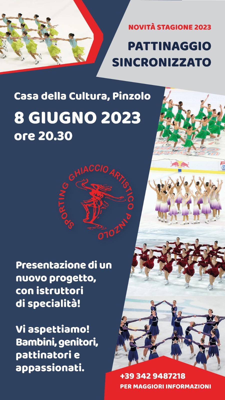 Progetto “Pattinaggio sincronizzato” – 8 giugno Casa della Cultura Pinzolo