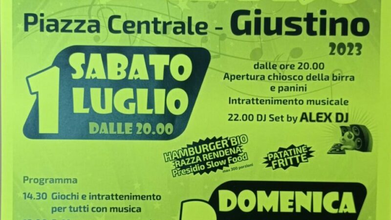 1-2 luglio a Giustino: Sagra di S.Pietro