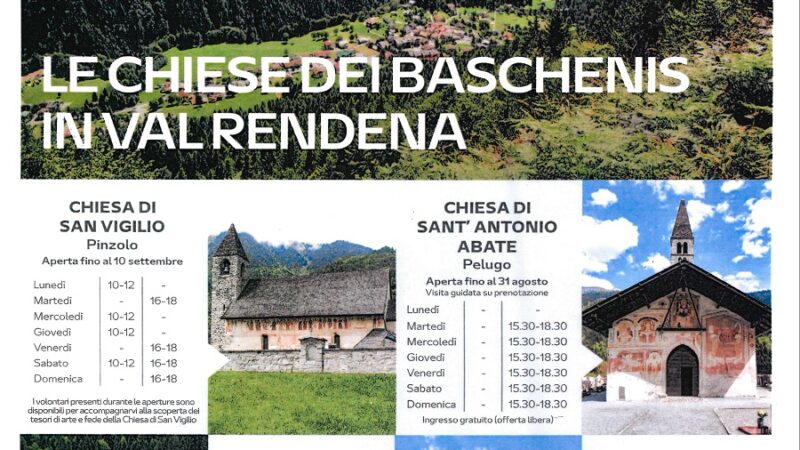 Le chiese dei Baschenis in Val Rendena – ORARI DI APERTURA