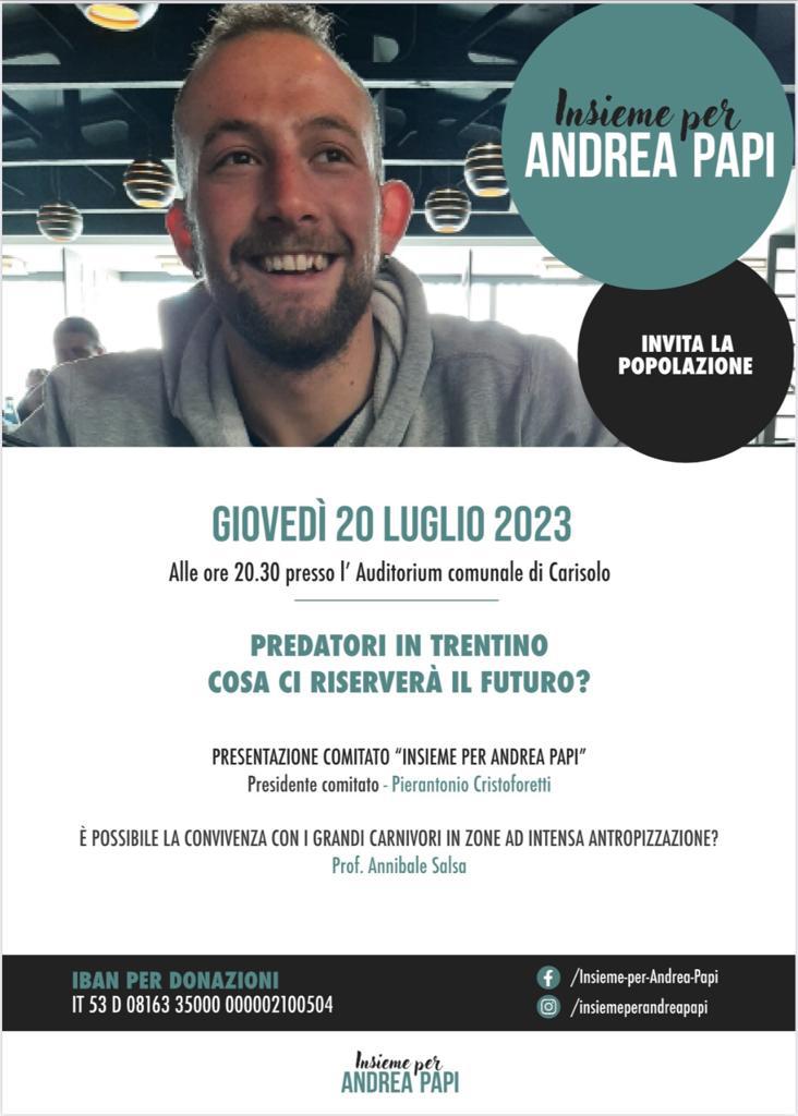 Carisolo Giovedì 20 luglio ore 20.30 – Predatori in Trentino, cosa ci riserverà il futuro?