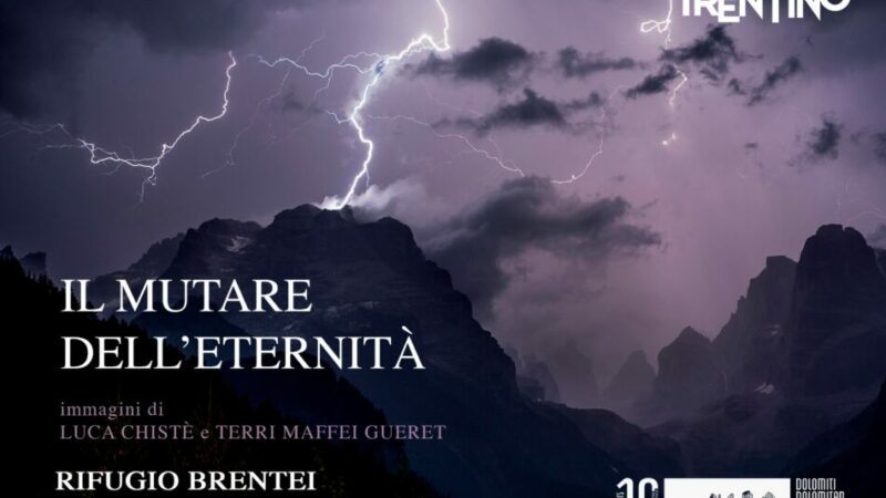 “Il mutare dell’eternità” mostra al Rifugio Brentei da giugno a ottobre 2023