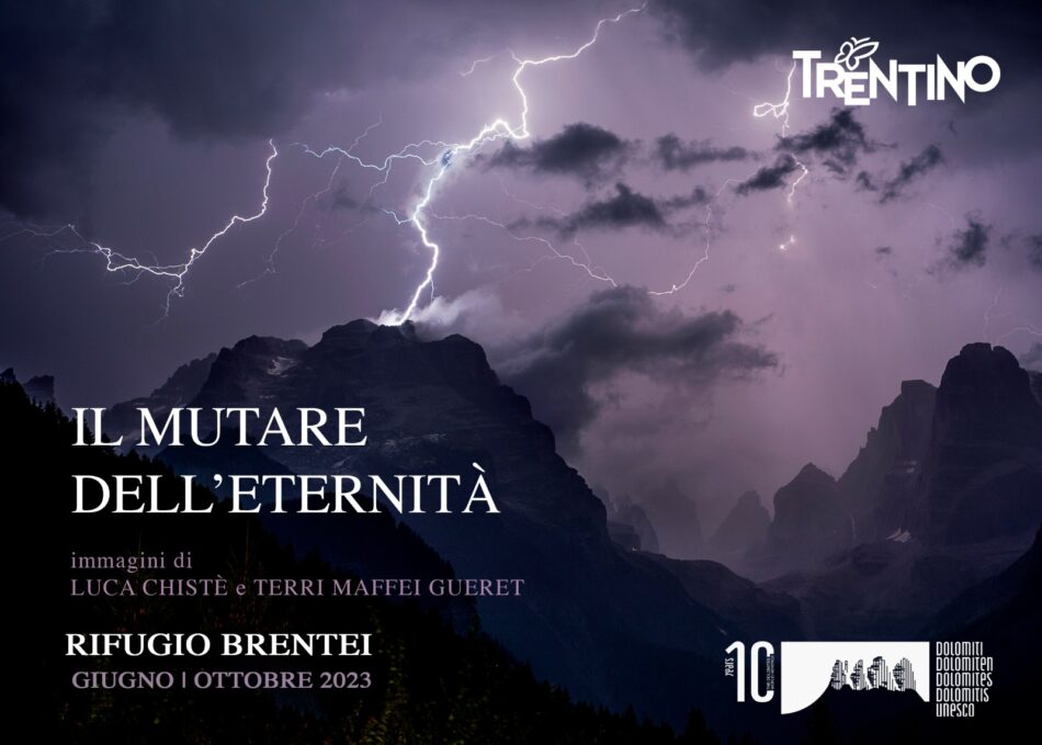 “Il mutare dell’eternità” mostra al Rifugio Brentei da giugno a ottobre 2023