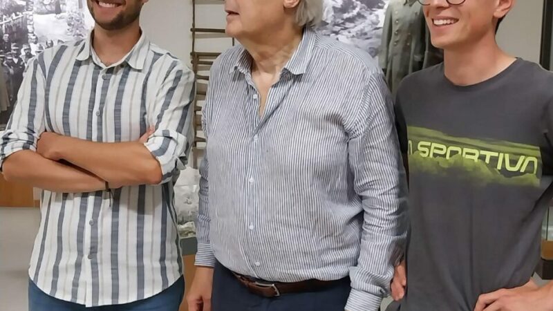 Visita sottosegretario alla cultura Vittorio Sgarbi al museo della guerra di Spiazzo