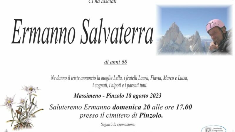 Ci ha lasciati ERMANNO SALVATERRA